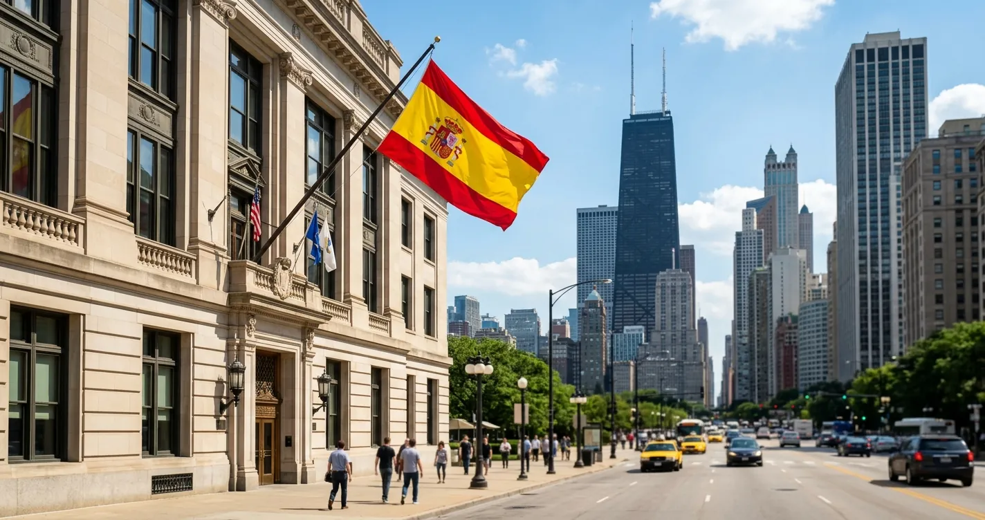 Consulado de España en Chicago - Oficina consular en Michigan Avenue para citas y trámites