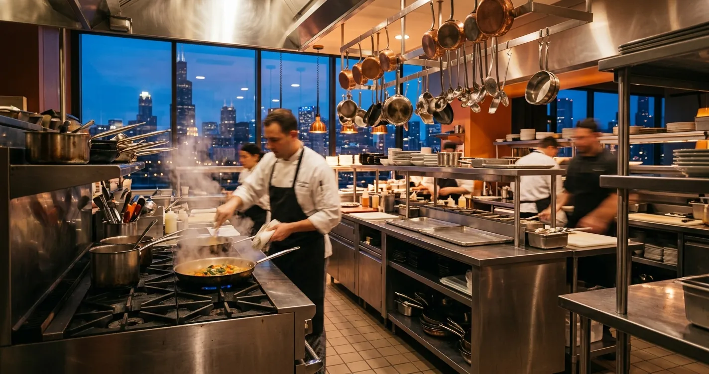 Trabajos en restaurantes en Chicago - cocina profesional de restaurante