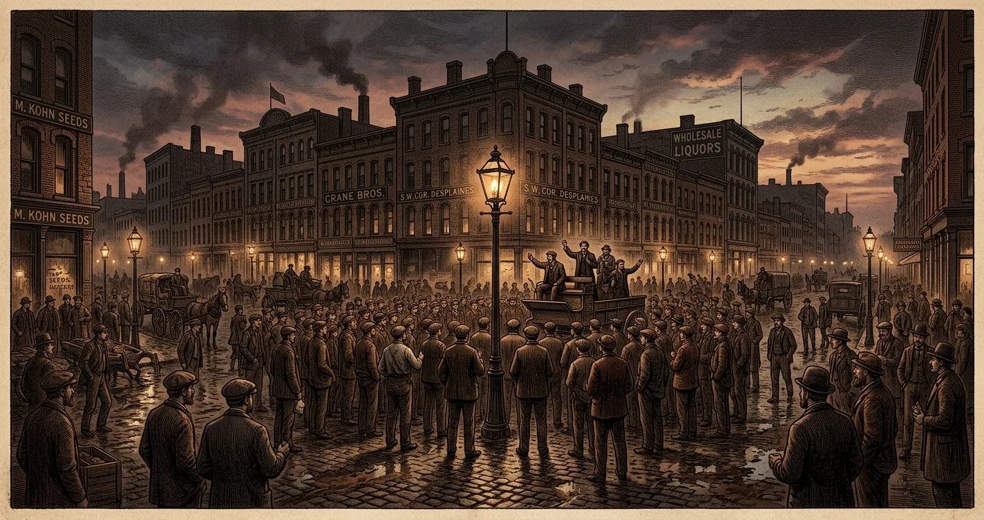 Que sucedio el 1 de mayo de 1886 en Chicago - Haymarket Square escenario de la revuelta obrera