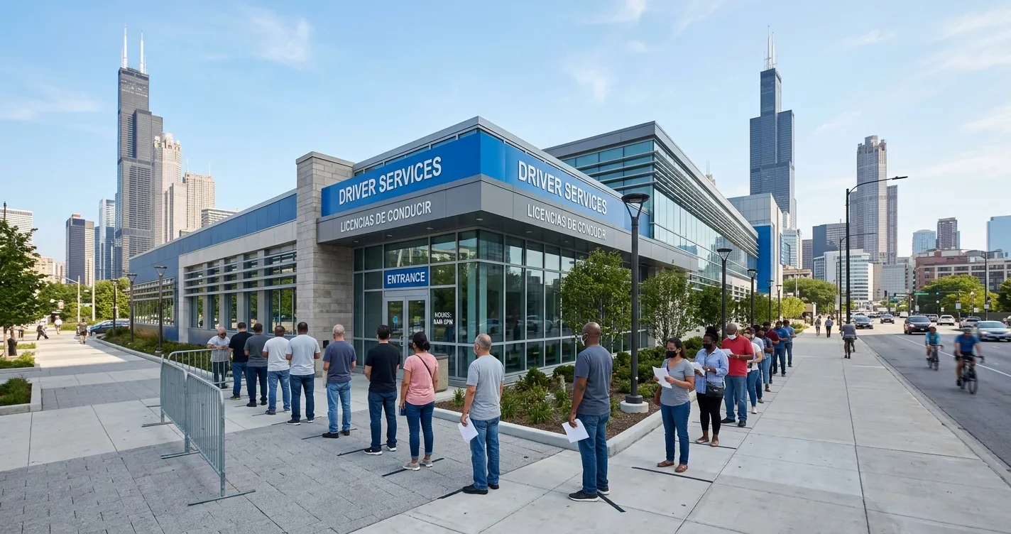 Citas para renovar licencia de conducir en Chicago - oficina del Secretary of State de Illinois