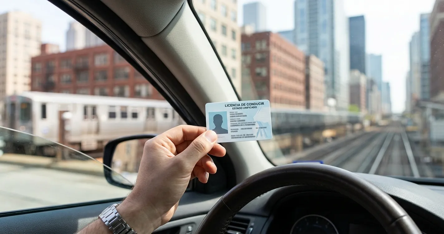 Licencias de conducir en Chicago para indocumentados - licencia estándar Federal Limits Apply de Illinois