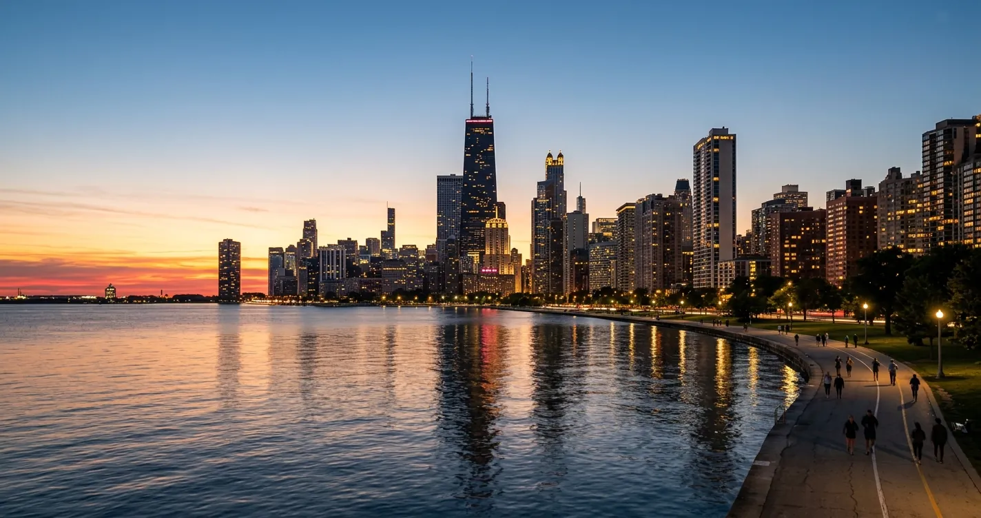 Qué hacer en Chicago en 5 días - Skyline de Chicago desde el lago Michigan